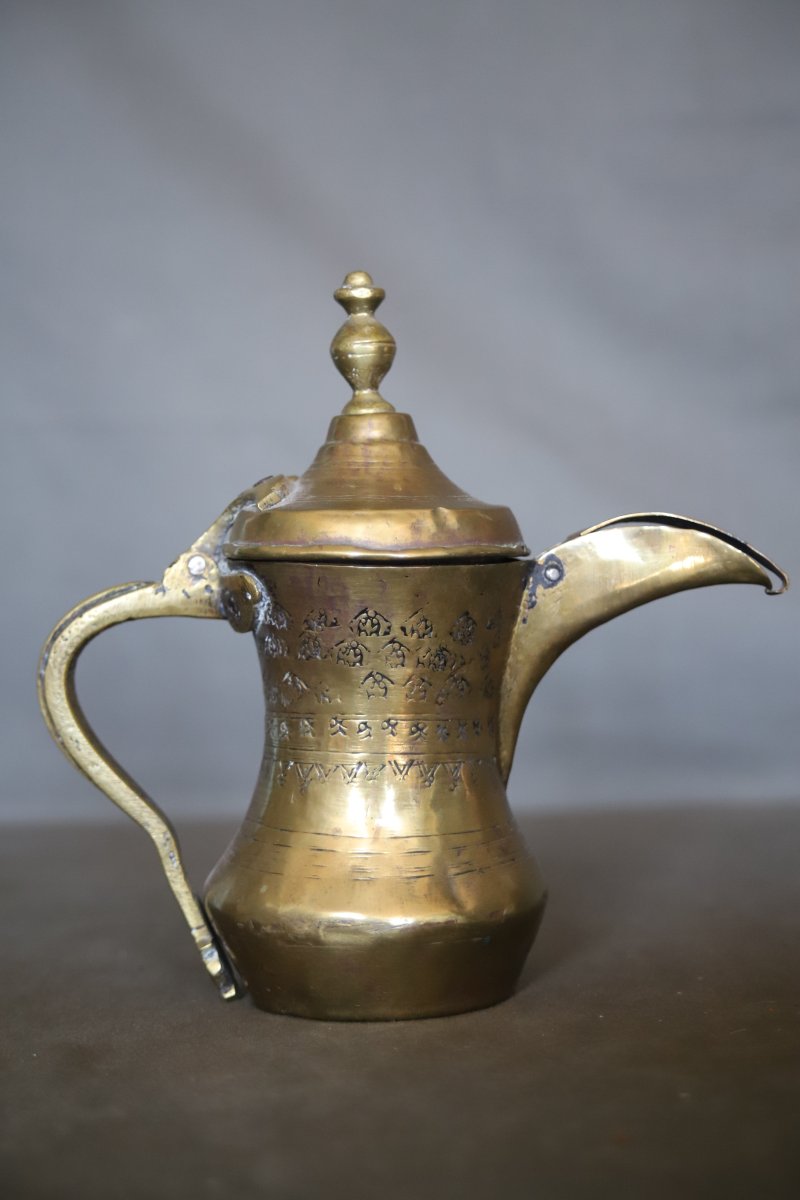 Cafetière / Théière Arabe - Moyen Orient, 19ème début 20ème siècle-photo-3