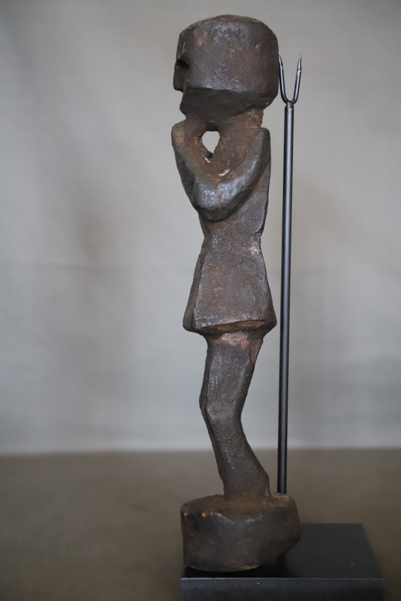 Anthropomorphic Statuette Of A Protective Guardian—himalayas, Nepal, Mid-20th Century Or Earlier-photo-2