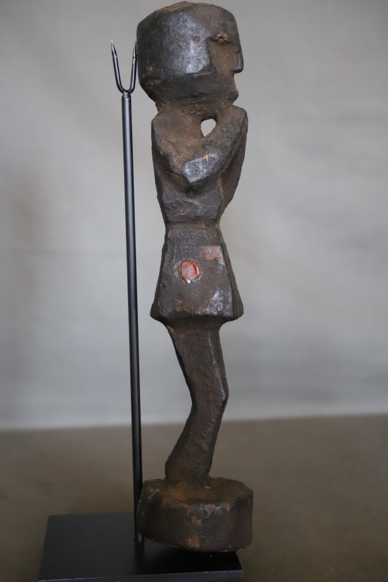 Anthropomorphic Statuette Of A Protective Guardian—himalayas, Nepal, Mid-20th Century Or Earlier-photo-3