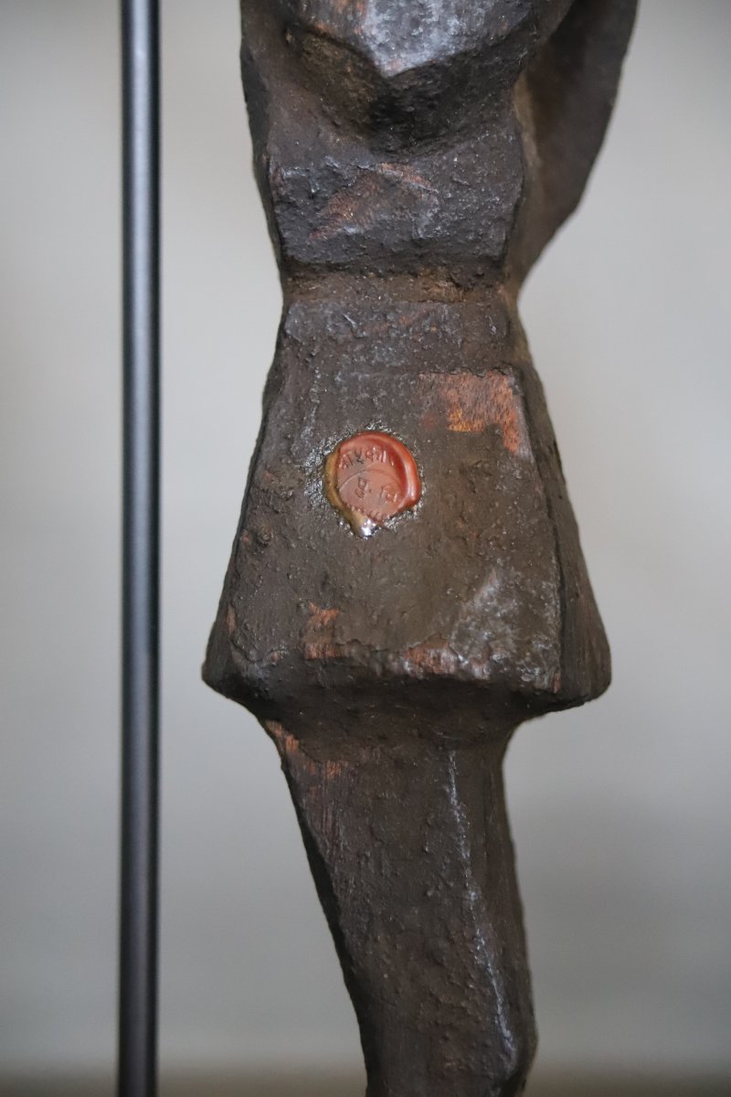 Anthropomorphic Statuette Of A Protective Guardian—himalayas, Nepal, Mid-20th Century Or Earlier-photo-2