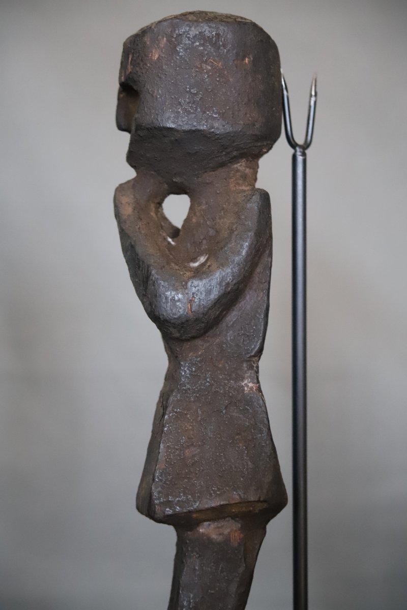 Anthropomorphic Statuette Of A Protective Guardian—himalayas, Nepal, Mid-20th Century Or Earlier-photo-3