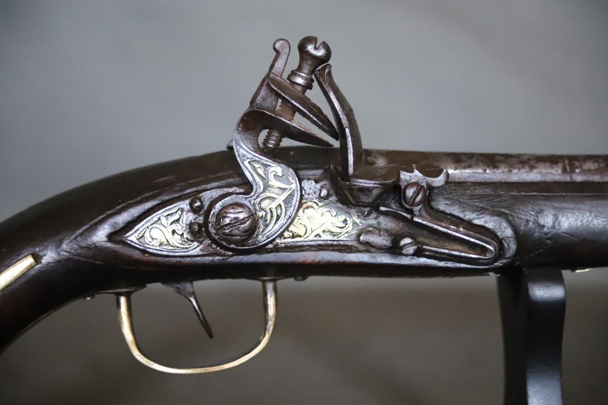 Algerian Flintlock Pistol - North Africa, Algeria, 19th Century-photo-3