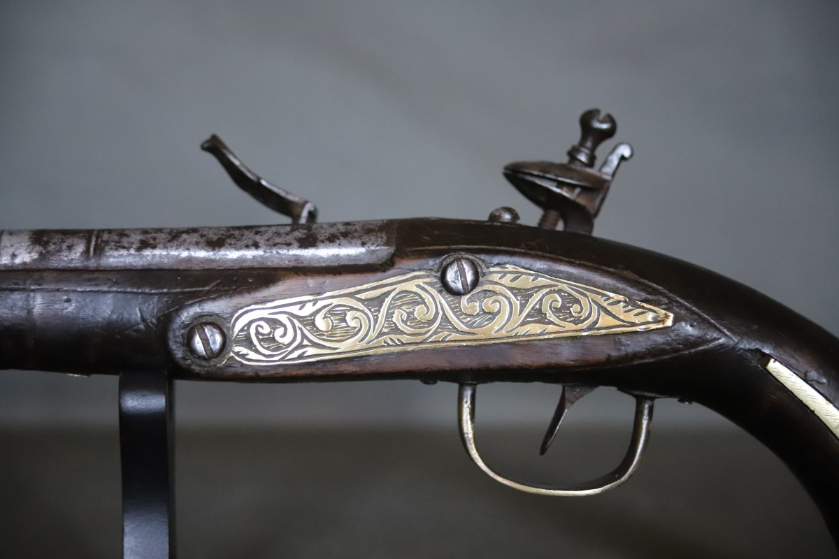 Algerian Flintlock Pistol - North Africa, Algeria, 19th Century-photo-4