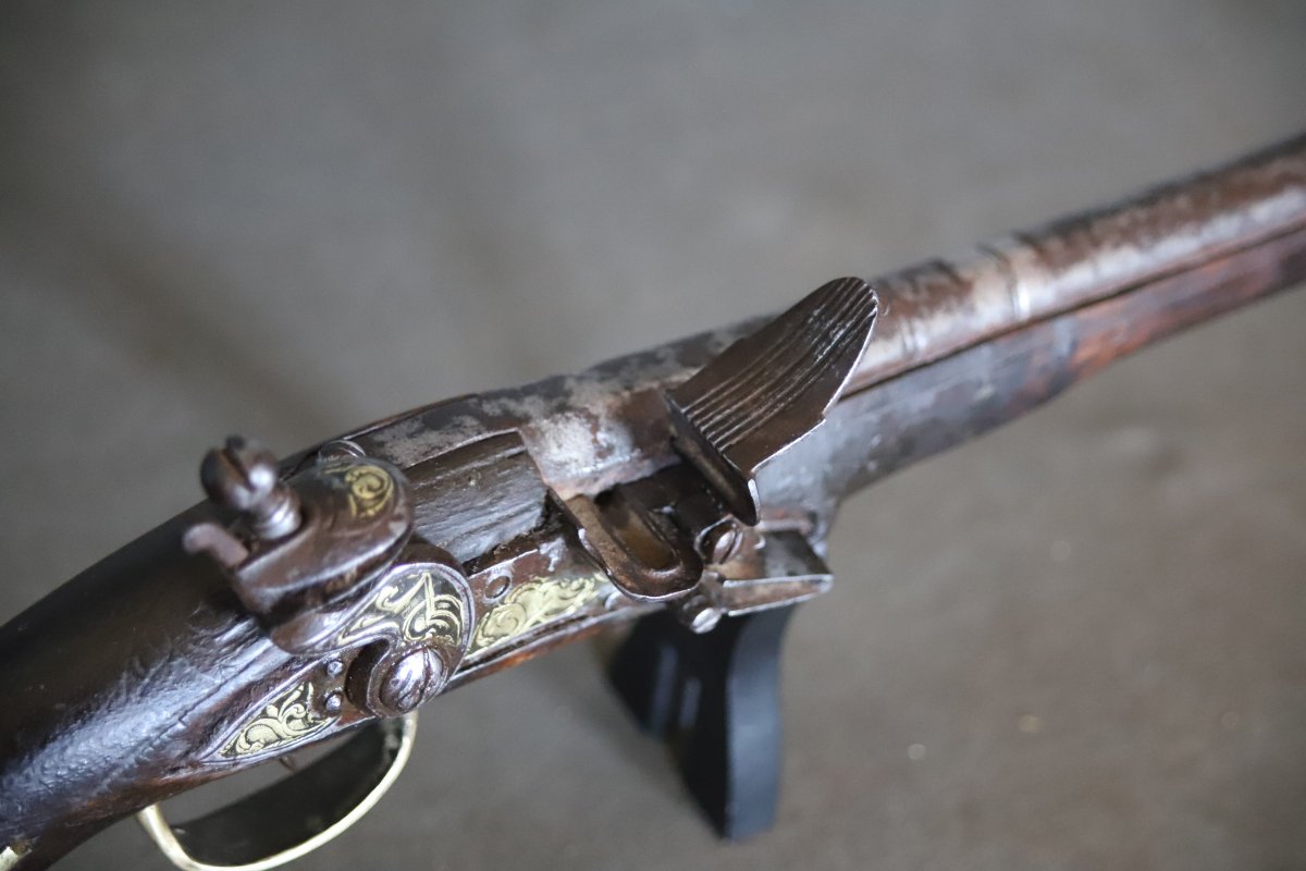 Algerian Flintlock Pistol - North Africa, Algeria, 19th Century-photo-3
