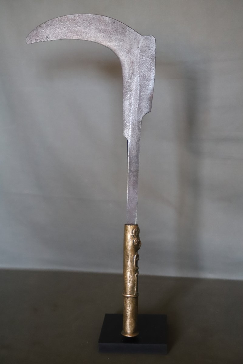 African Sickle Sword—probably Yoruba, First Half Of The 20th Century-photo-2