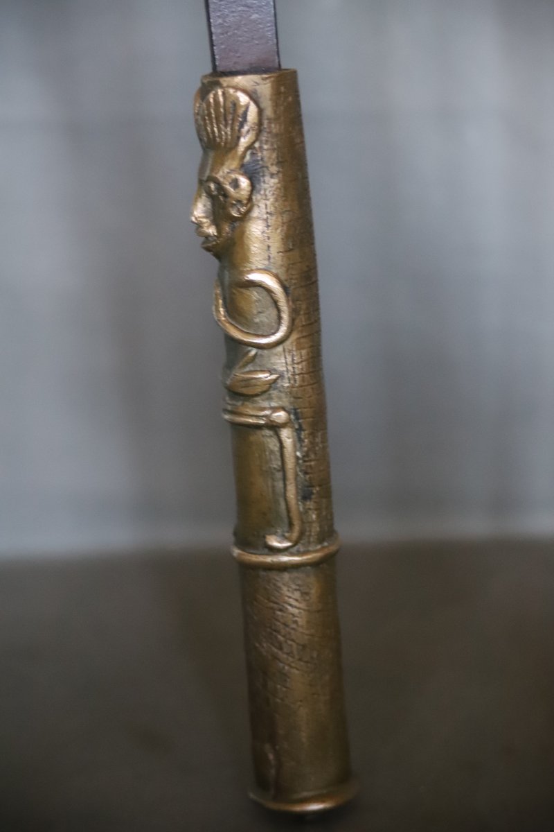 African Sickle Sword—probably Yoruba, First Half Of The 20th Century-photo-2