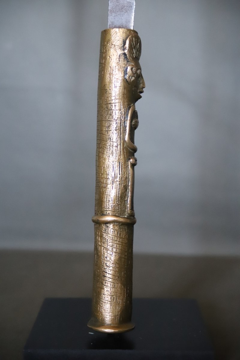 African Sickle Sword—probably Yoruba, First Half Of The 20th Century-photo-3