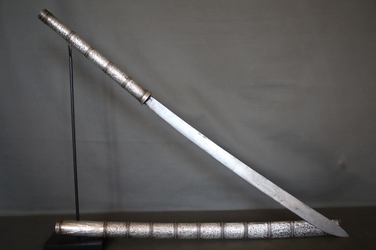 Long Dha-style Saber—southeast Asia, Probably Burma, Late 19th–early 20th Century-photo-3