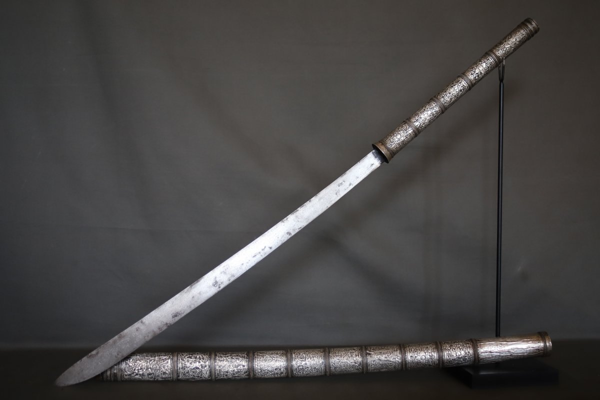 Long Dha-style Saber—southeast Asia, Probably Burma, Late 19th–early 20th Century-photo-4