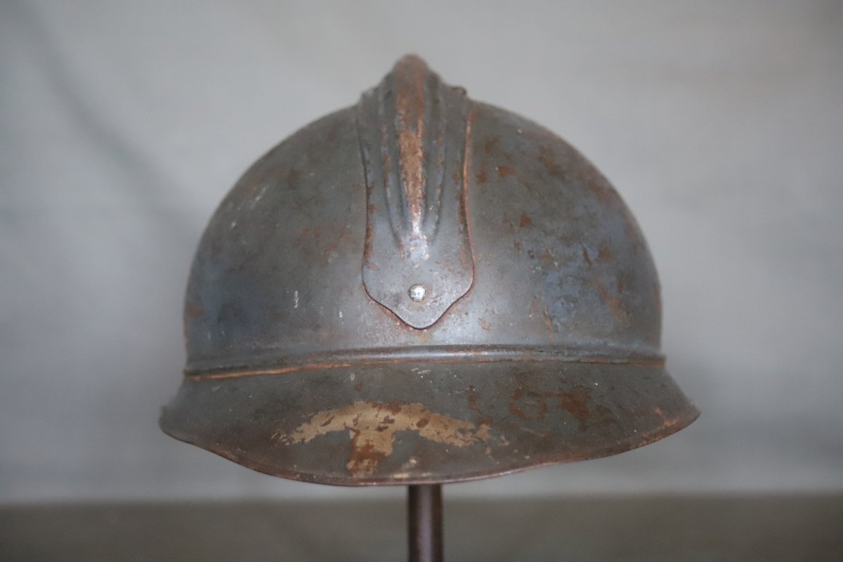 French Adrian Model 1915 Infantry Helmet - France, World War I-photo-1