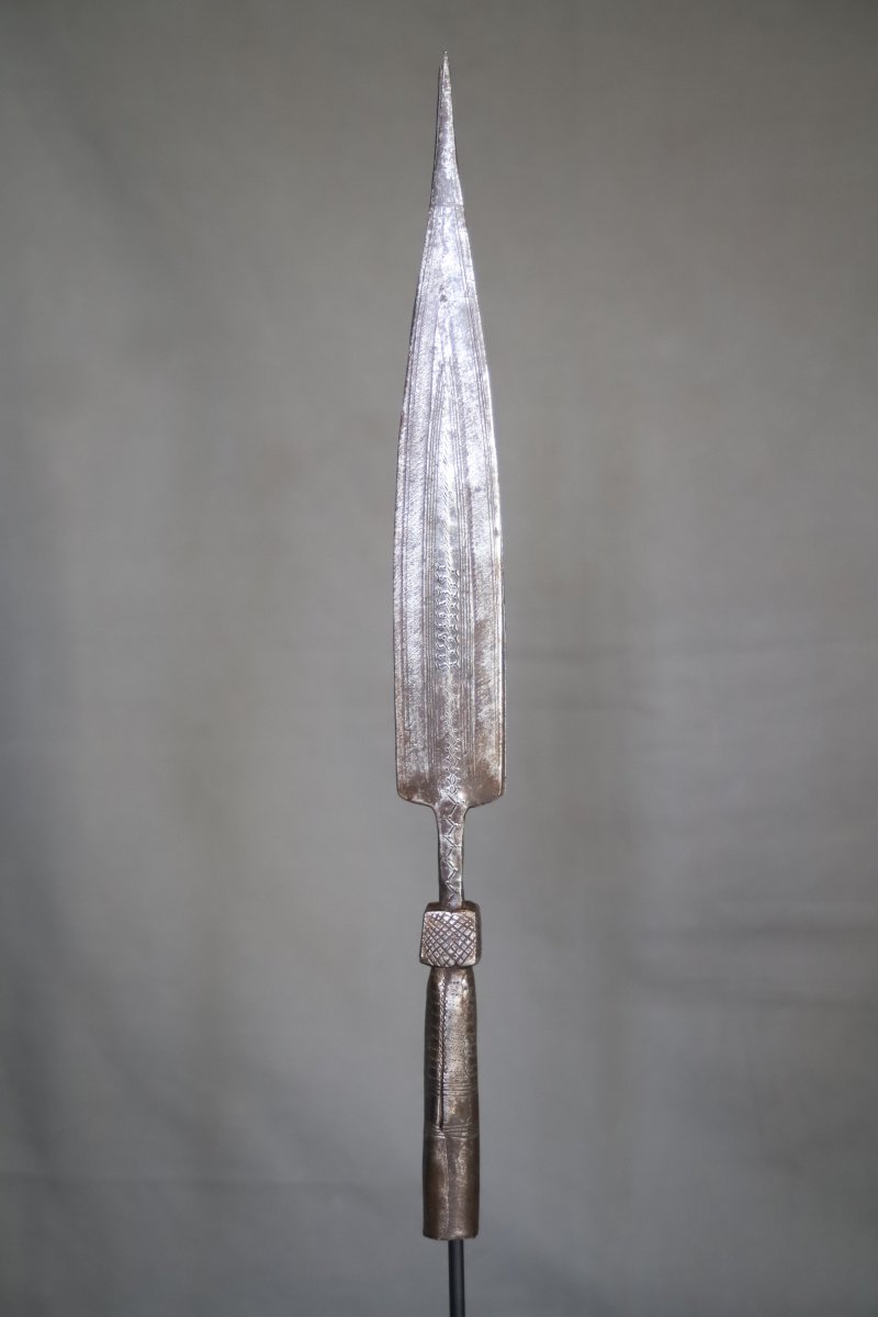 Double-pointed Spearhead - Congo, Collected Around 1910-photo-1