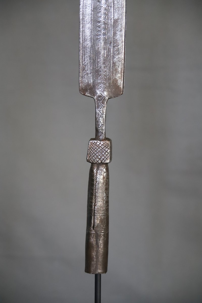 Double-pointed Spearhead - Congo, Collected Around 1910-photo-2
