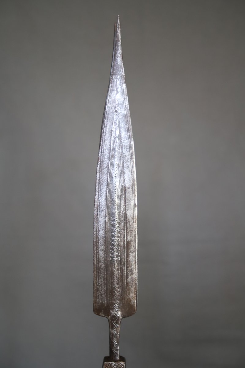 Double-pointed Spearhead - Congo, Collected Around 1910-photo-3