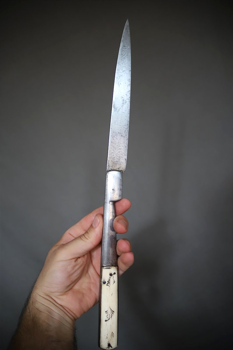 Grand couteau pliant type vendetta Corse - France, Thiers, début 20ème siècle