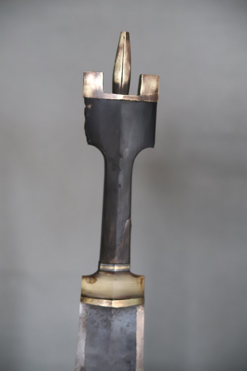 Large Dagger From The Horn Of Africa Known As A "bilao" - Abyssinia, Ethiopia, First Half Of The 20th Century-photo-3