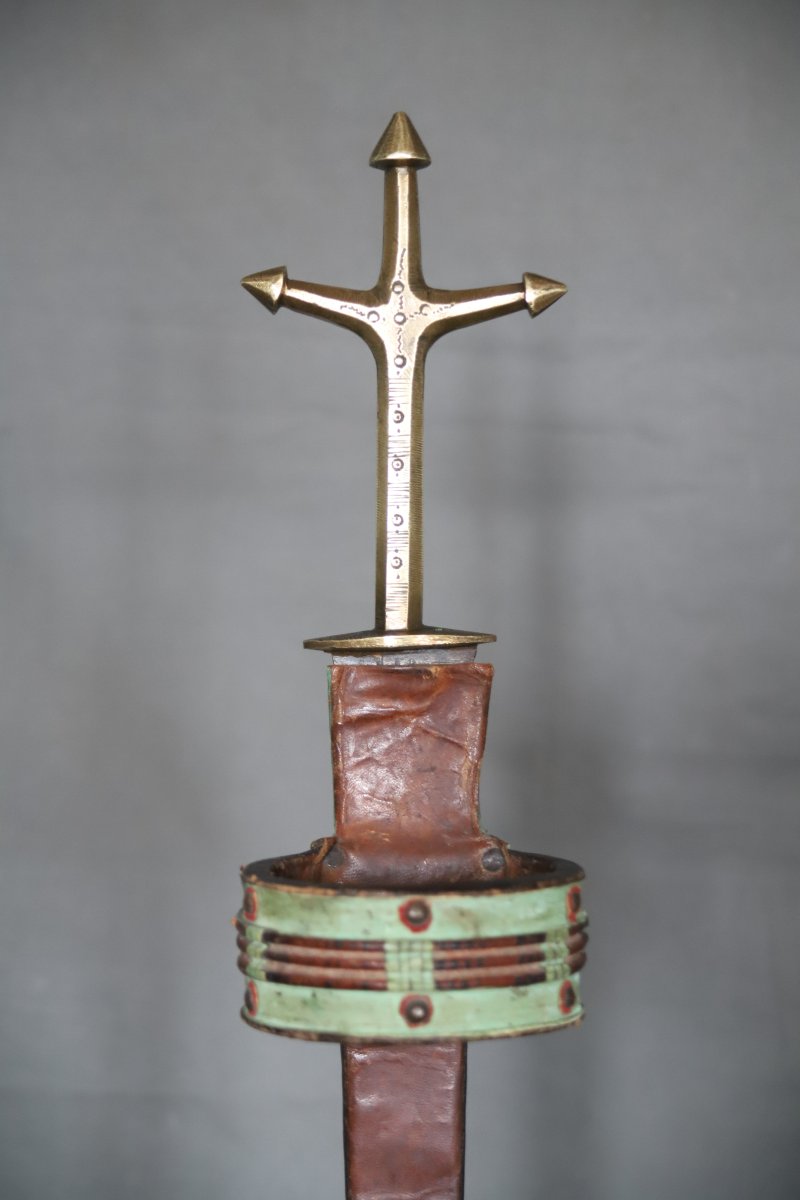 Long Tuareg Arm Dagger - Southern Algeria, Niger, Mid-20th Century-photo-3
