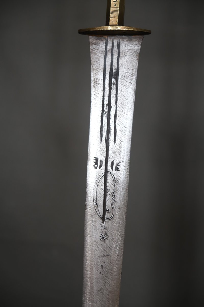 Long Tuareg Arm Dagger - Southern Algeria, Niger, Mid-20th Century-photo-7