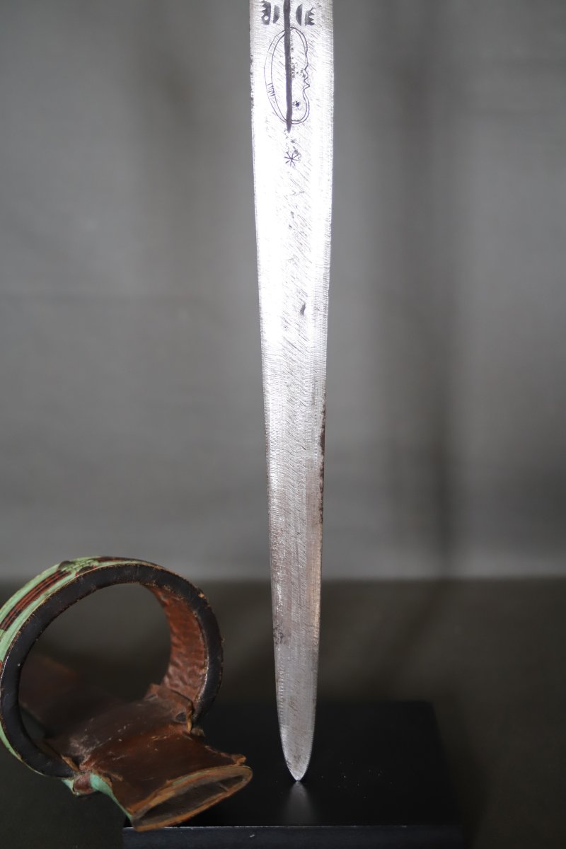Long Tuareg Arm Dagger - Southern Algeria, Niger, Mid-20th Century-photo-8