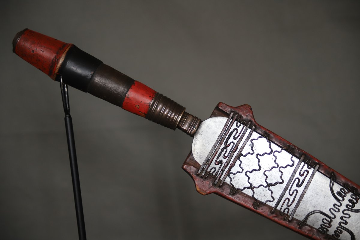 A Long Indigenous Taiwanese Dagger Known As A "lalaw"—formosa (taiwan), Early 20th Century Or Earlier-photo-1