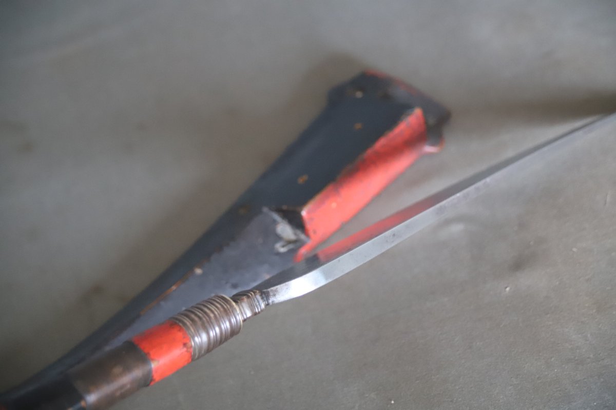 A Long Indigenous Taiwanese Dagger Known As A "lalaw"—formosa (taiwan), Early 20th Century Or Earlier-photo-7