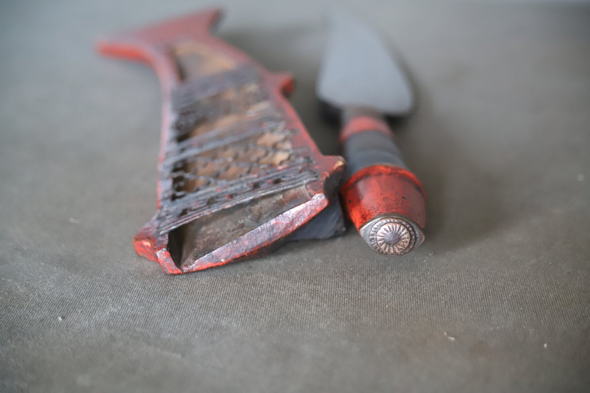 A Long Indigenous Taiwanese Dagger Known As A "lalaw"—formosa (taiwan), Early 20th Century Or Earlier-photo-8