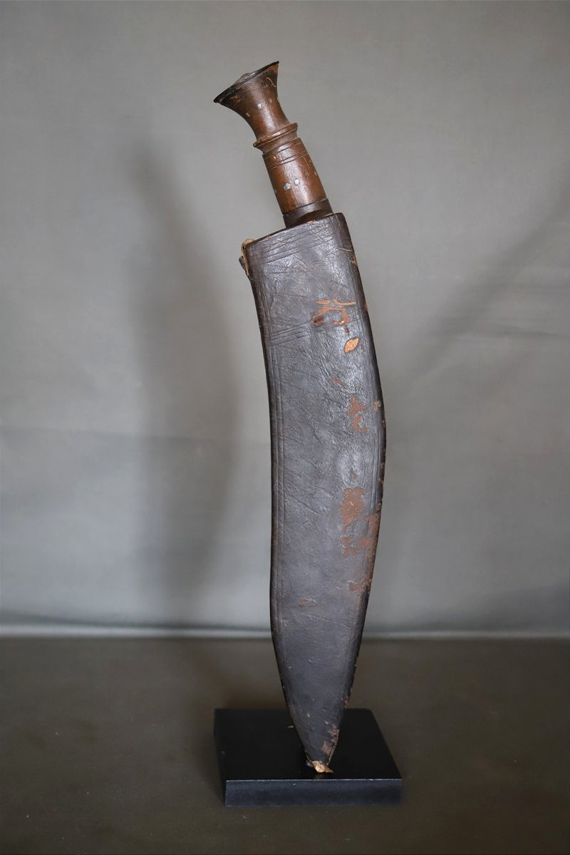 Couteau Népalais dit kukri de type militaire- Népal, fin 19ème 1ère moitié 20ème siècle