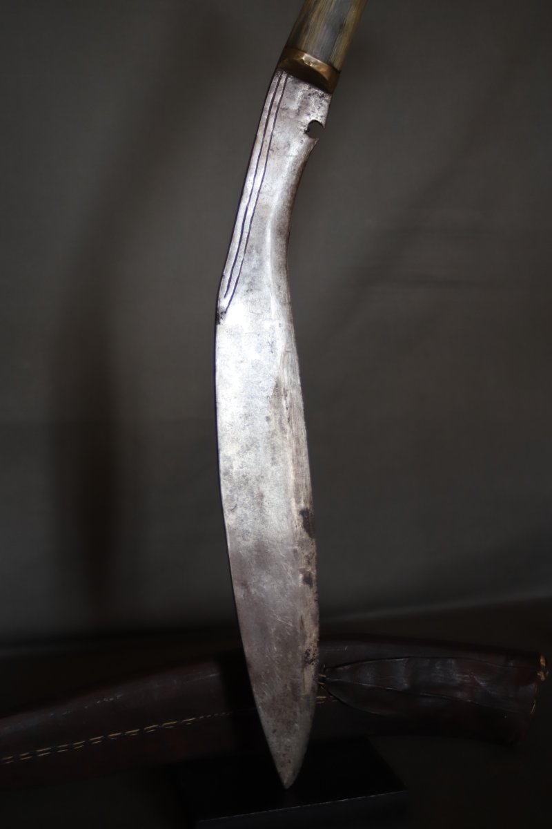 Ancien grand couteau Népalais dit kukri (kukuri) - Népal, 20ème siècle-photo-6