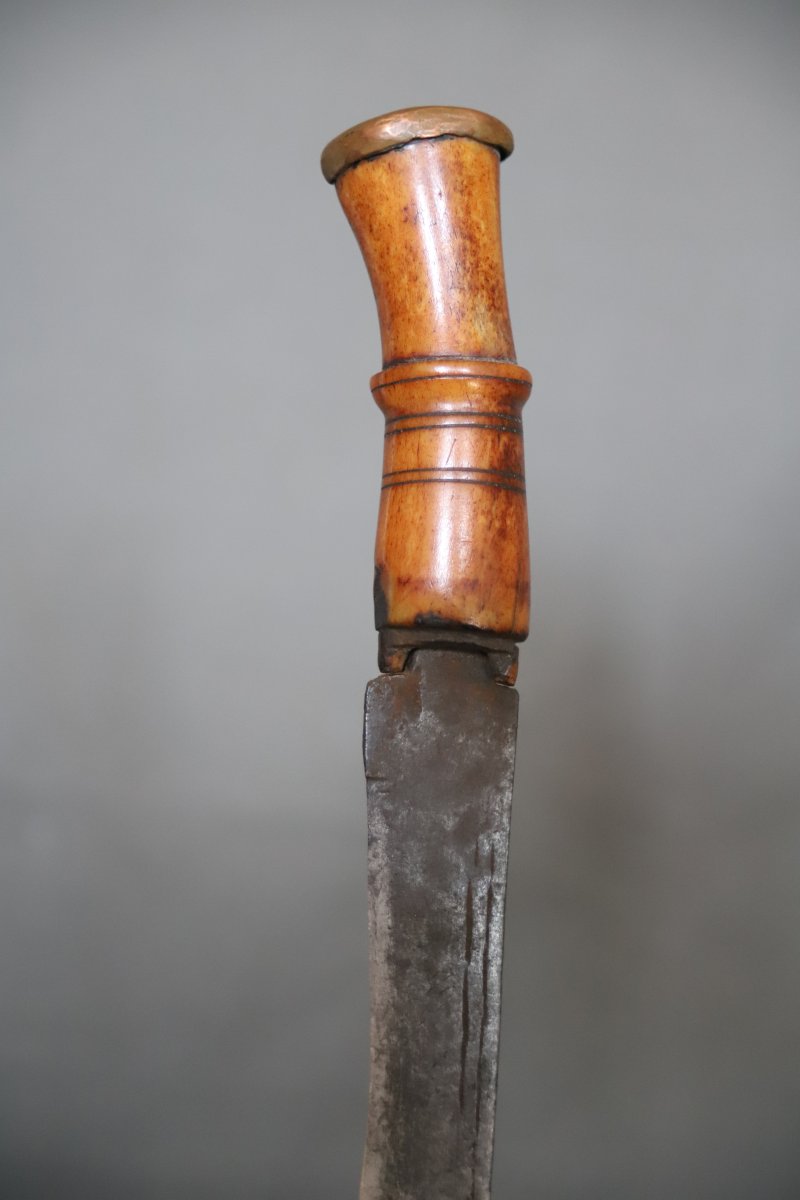Un couteau utilitaire Népélais dans le style des kukris - népal, 19ème début 20ème siècle-photo-4