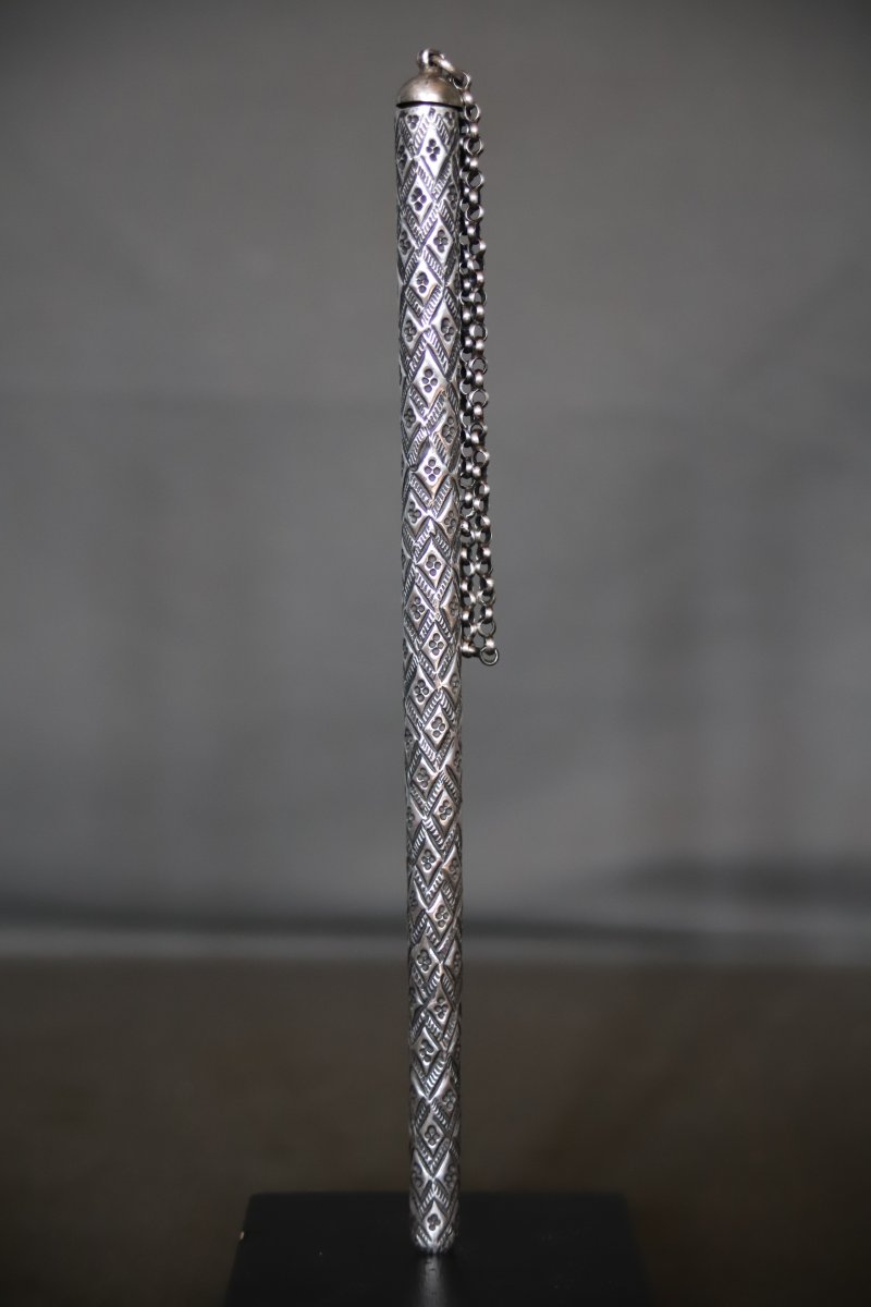 Silver Kohl Case - Levant, Arab Peoples, Late 19th–early 20th Century-photo-3