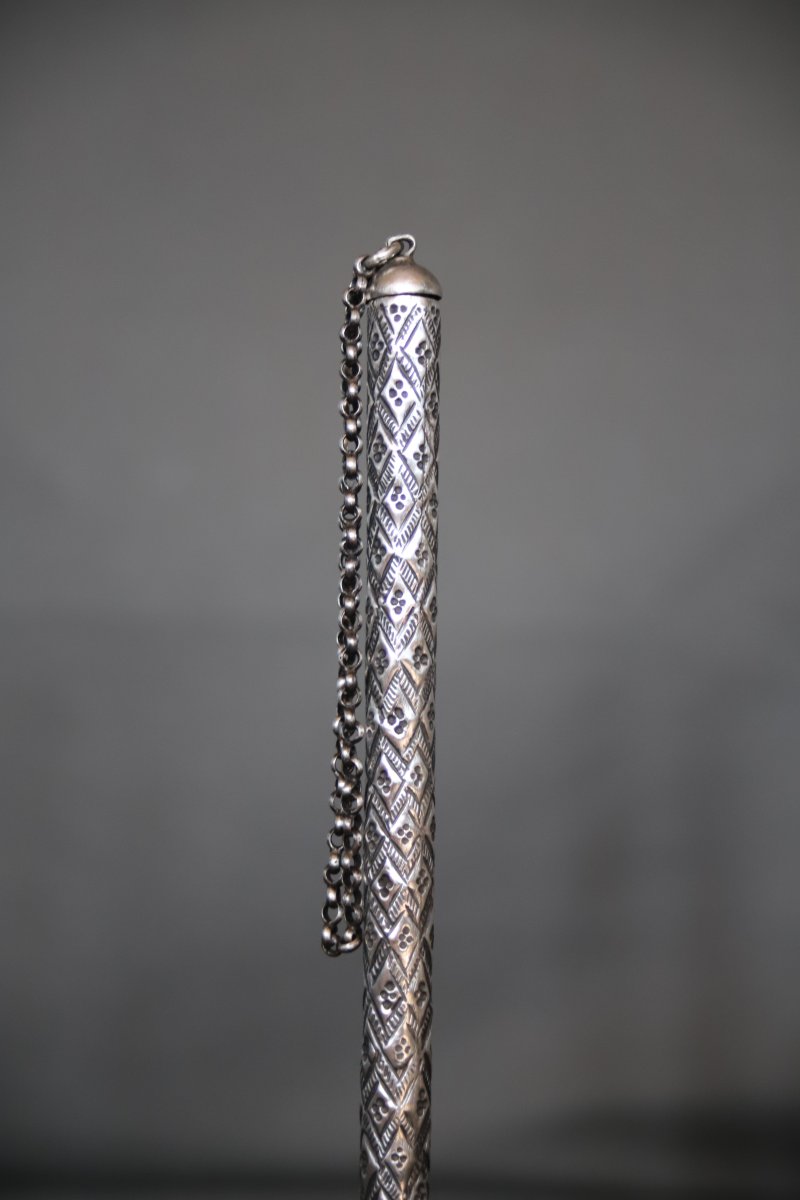 Silver Kohl Case - Levant, Arab Peoples, Late 19th–early 20th Century-photo-4