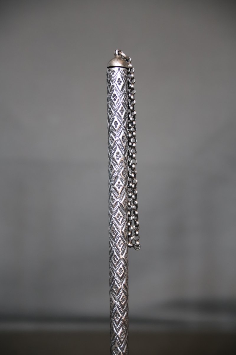 Silver Kohl Case - Levant, Arab Peoples, Late 19th–early 20th Century-photo-1