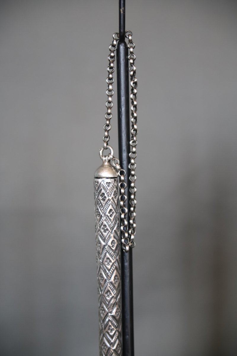 Silver Kohl Case - Levant, Arab Peoples, Late 19th–early 20th Century-photo-2