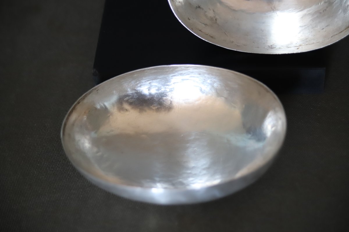 Boîte de forme ovale en argent non Européen  - Probablement Levant, Fin 19ème début 20ème-photo-3
