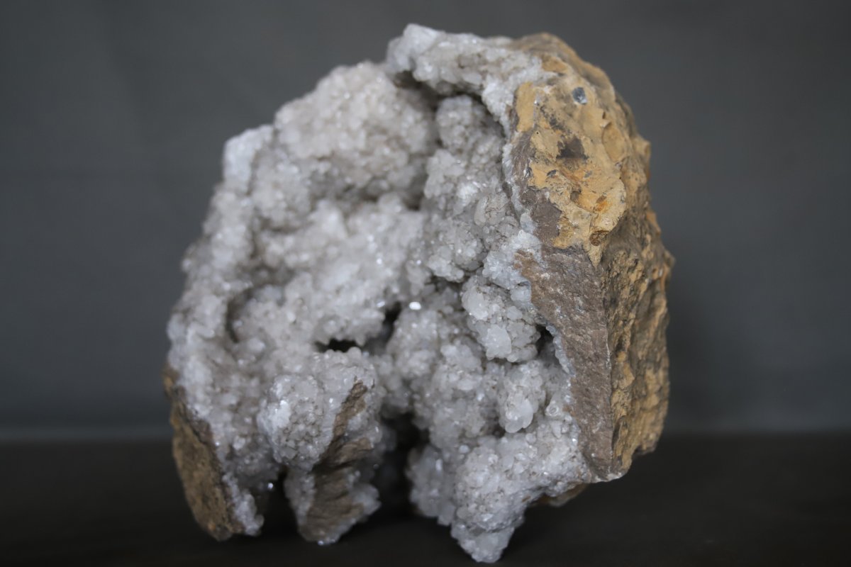 Minéralogie: minéraux, minéral, Grande géode de quartz des Landes -  France, 8,5kg-photo-2