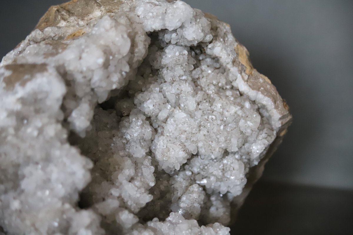 Minéralogie: minéraux, minéral, Grande géode de quartz des Landes -  France, 8,5kg-photo-2