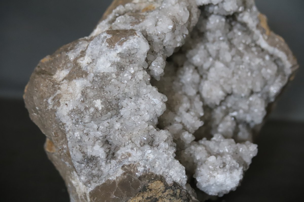 Minéralogie: minéraux, minéral, Grande géode de quartz des Landes -  France, 8,5kg-photo-5