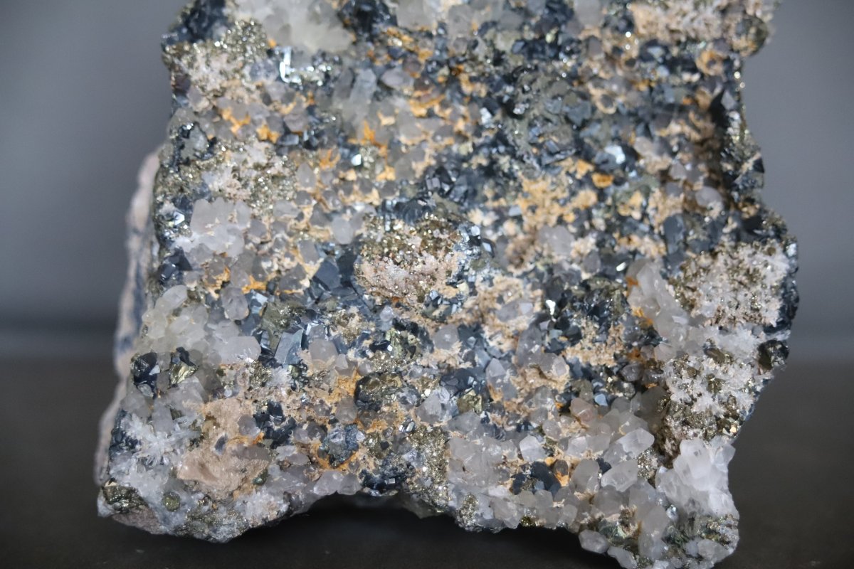 Mineralogy: Minerals, Mineral, Quartz, Pyrite, Hematite - Bulgaria, 4.145 Kg-photo-4