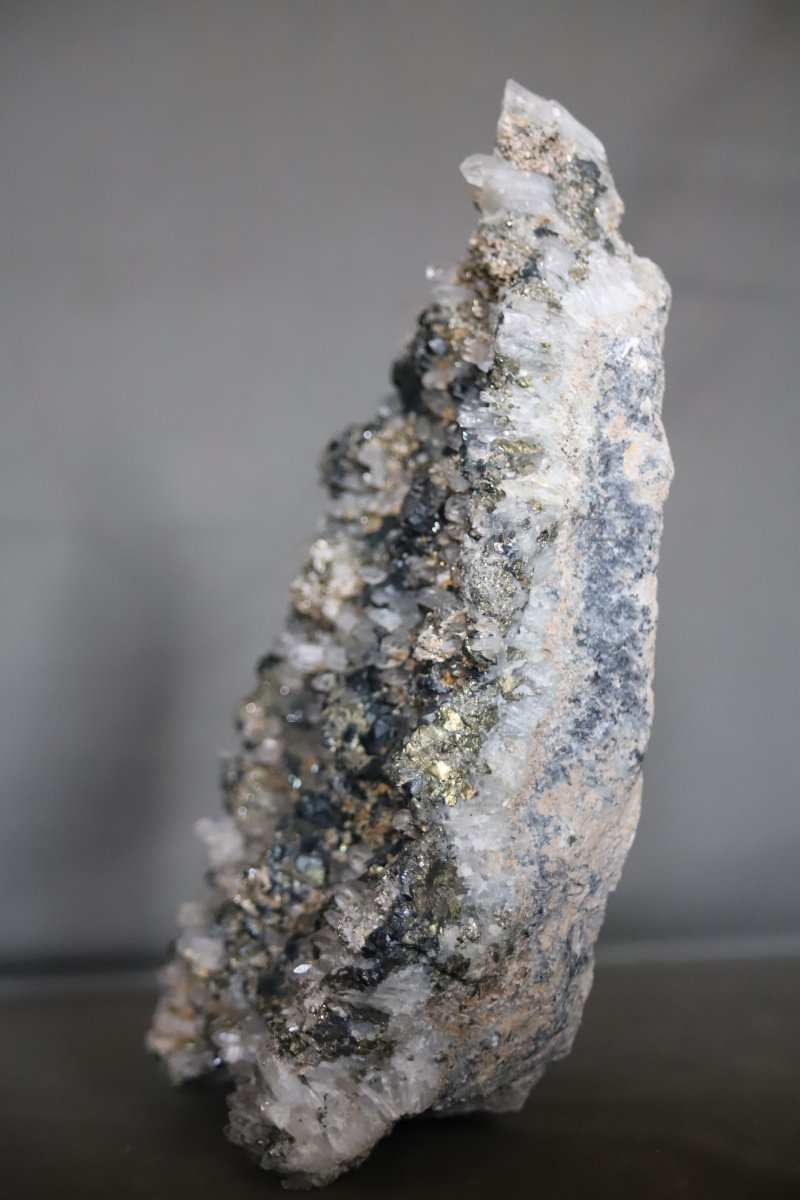 Mineralogy: Minerals, Mineral, Quartz, Pyrite, Hematite - Bulgaria, 4.145 Kg-photo-3