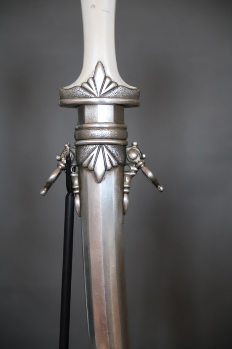 Dague Marocaine dite koumya, en argent et ivoire - Maroc, circa 1940-photo-2
