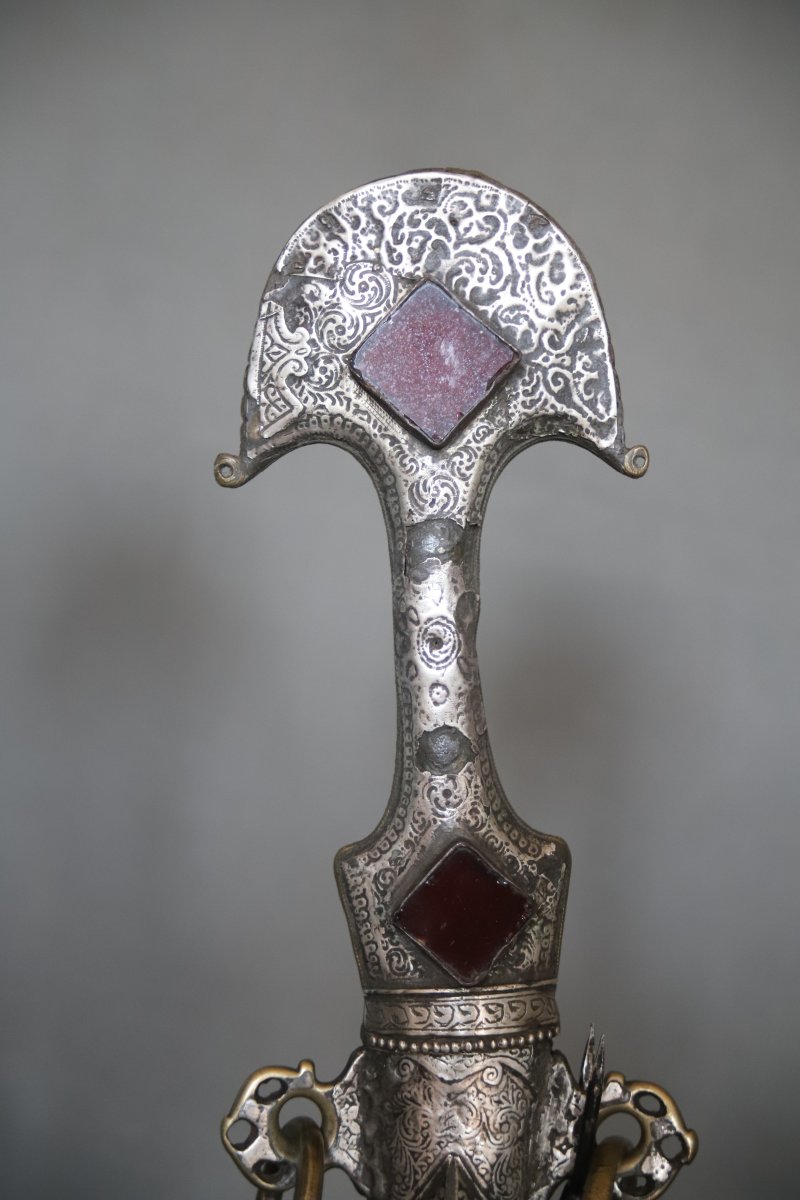 Dague Marocaine dite koumya "chapeau de gendarme" - Sud du Maroc, 19ème siècle -photo-3
