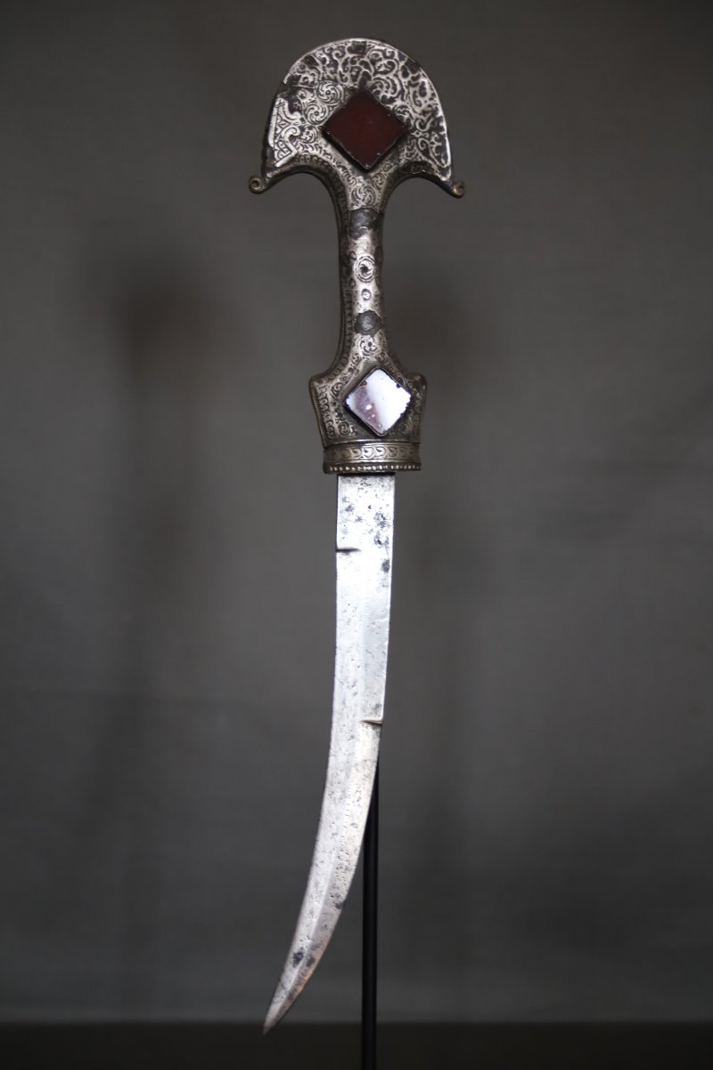 Dague Marocaine dite koumya "chapeau de gendarme" - Sud du Maroc, 19ème siècle -photo-4