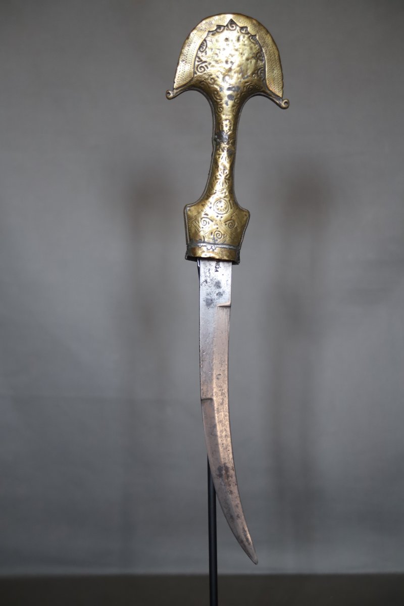 Dague Marocaine dite koumya "chapeau de gendarme" - Sud du Maroc, 19ème siècle -photo-1