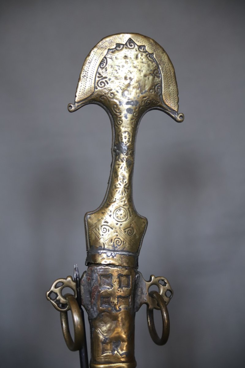Dague Marocaine dite koumya "chapeau de gendarme" - Sud du Maroc, 19ème siècle -photo-3
