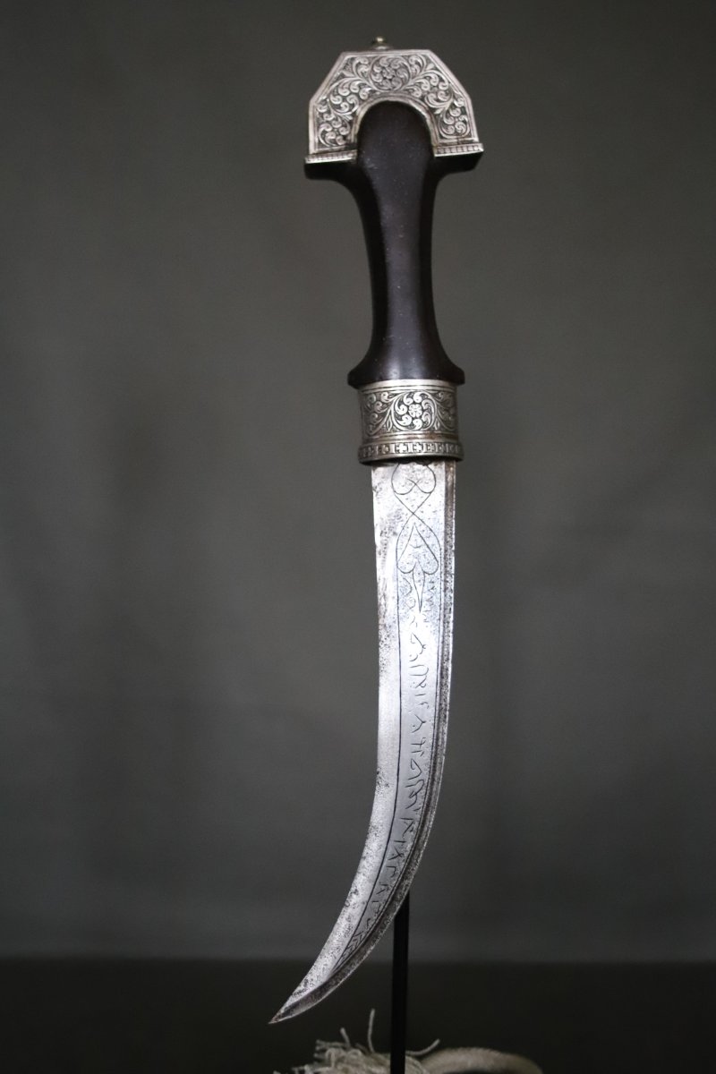 Dague Marocaine dite koumya à lame griffe de lion - Maroc, 19ème siècle-photo-4