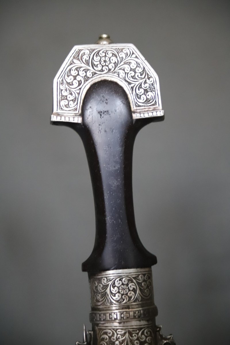 Dague Marocaine dite koumya à lame griffe de lion - Maroc, 19ème siècle-photo-3