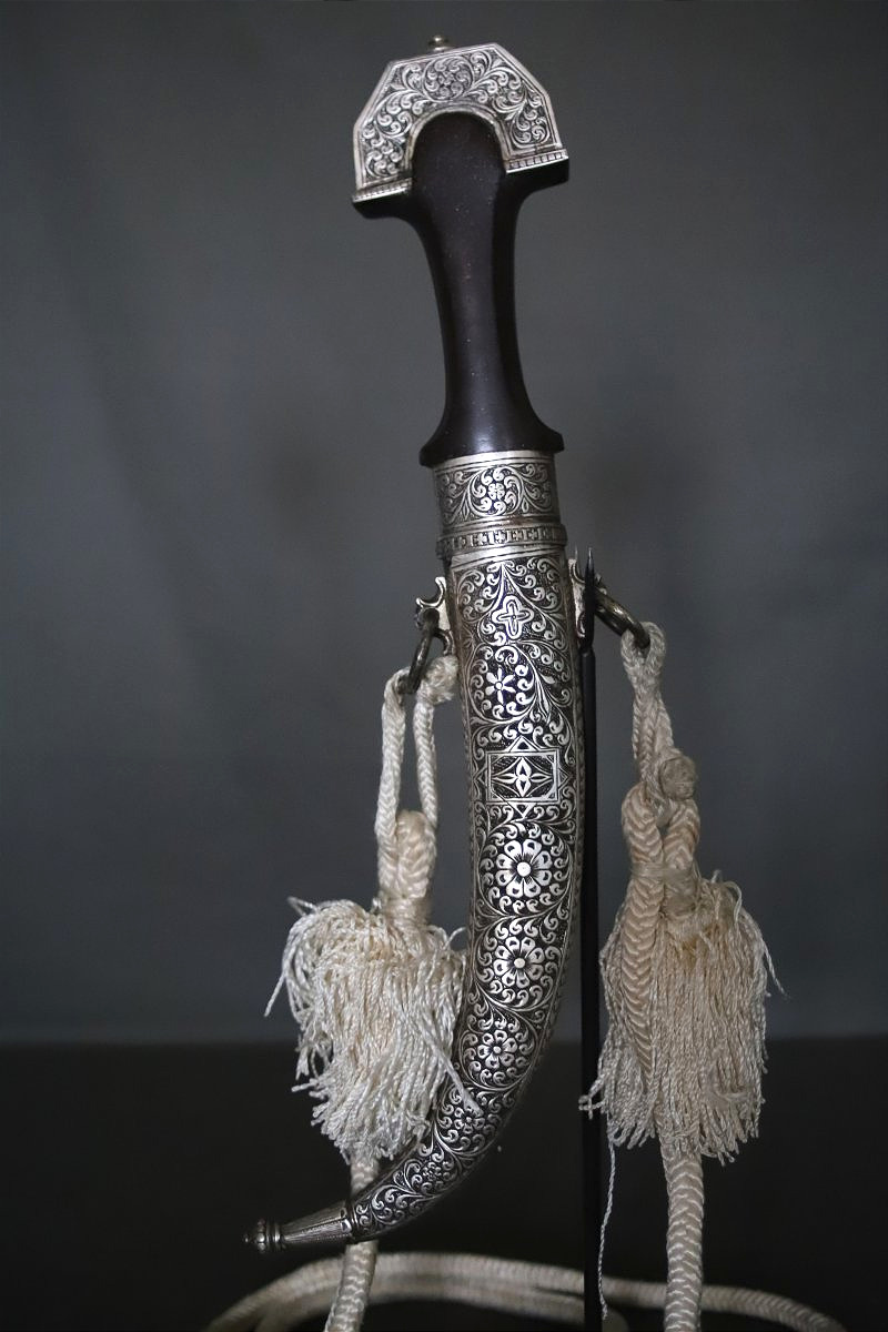 Dague Marocaine dite koumya à lame griffe de lion - Maroc, 19ème siècle