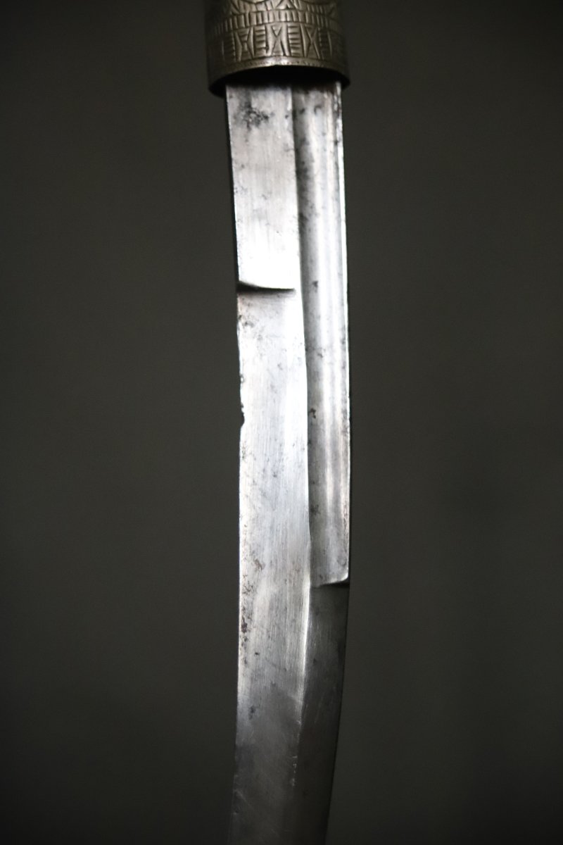 Moroccan Dagger (pistol) Known As Koumya - Morocco, Mesfioua Tribe, 19th Century-photo-5