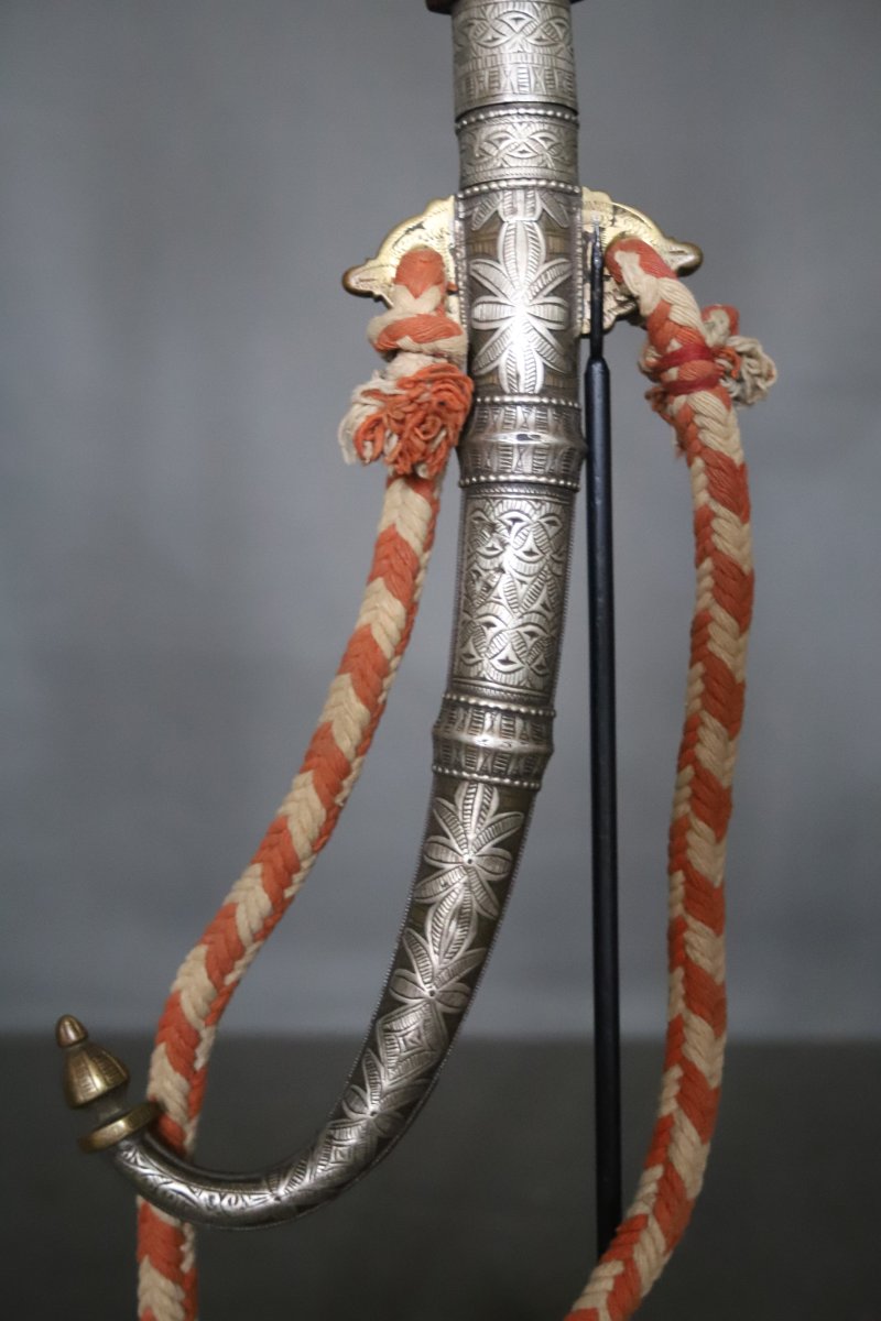 Moroccan Dagger (pistol) Known As Koumya - Morocco, Mesfioua Tribe, 19th Century-photo-6