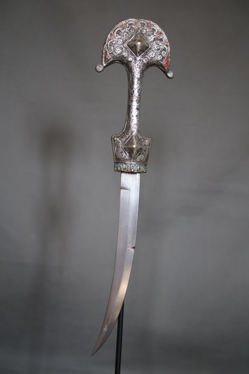 Dague Marocaine dite koumya "chapeau de gendarme" - Sud du Maroc, 19ème siècle  -photo-4