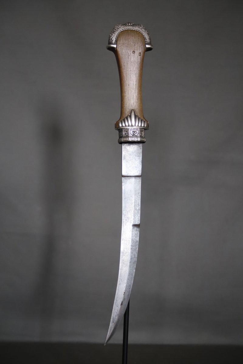 Dague Marocaine Dite Koumya, Argent Et Corne Blonde - Maroc, fin 19ème début 20ème -photo-4